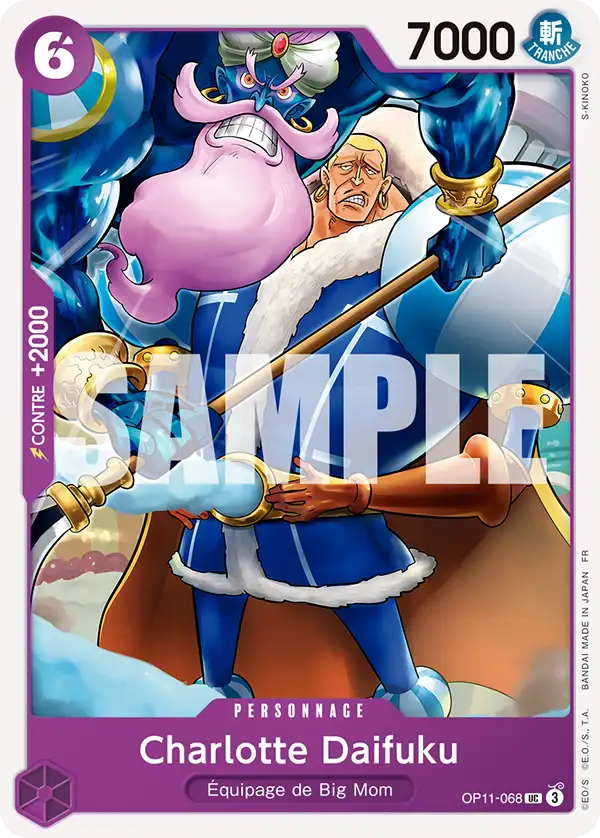 Carte One Piece OP11-068 Charlotte Daifuku | LorenZone