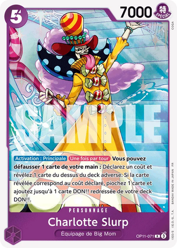 Carte One Piece Charlotte Slurp OP11-071 - Des Poings Vifs comme l'Éclair