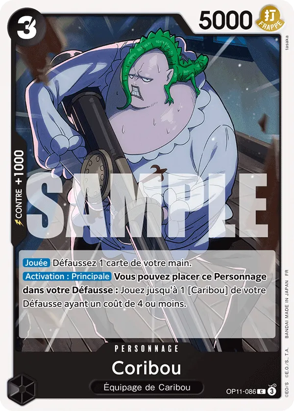 Carte One Piece OP11-086 Coribou | LorenZone
