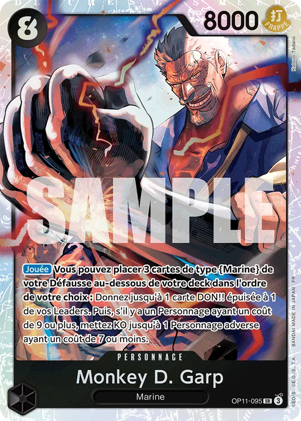 Carte One Piece OP11-095 Monkey D. Garp V1 | LorenZone