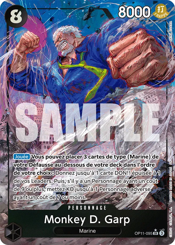 Carte One Piece OP11-095 Monkey D. Garp V2 | LorenZone