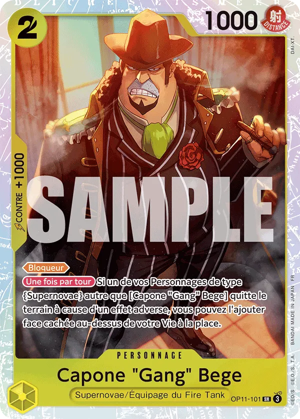 Carte One Piece OP11-101 Capone "Gang" Bege V1 | LorenZone