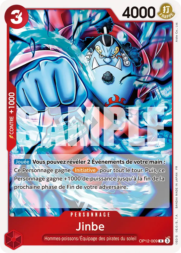 Carte One Piece OP12-009 Jinbe | LorenZone