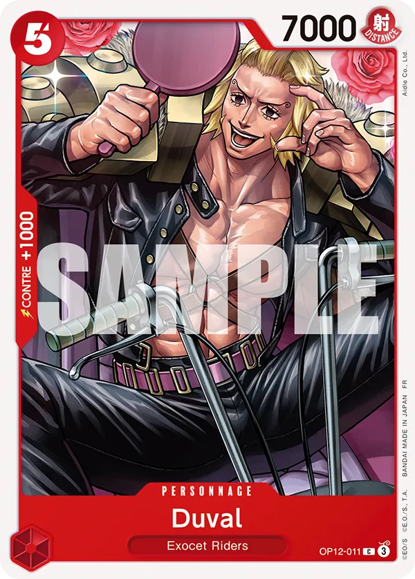 Carte One Piece OP12-011 Duval | LorenZone