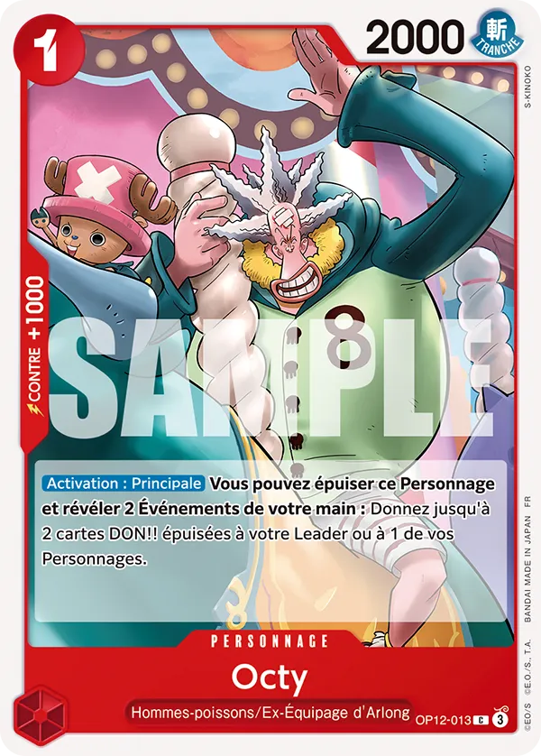 Carte One Piece OP12-013 Octy | LorenZone
