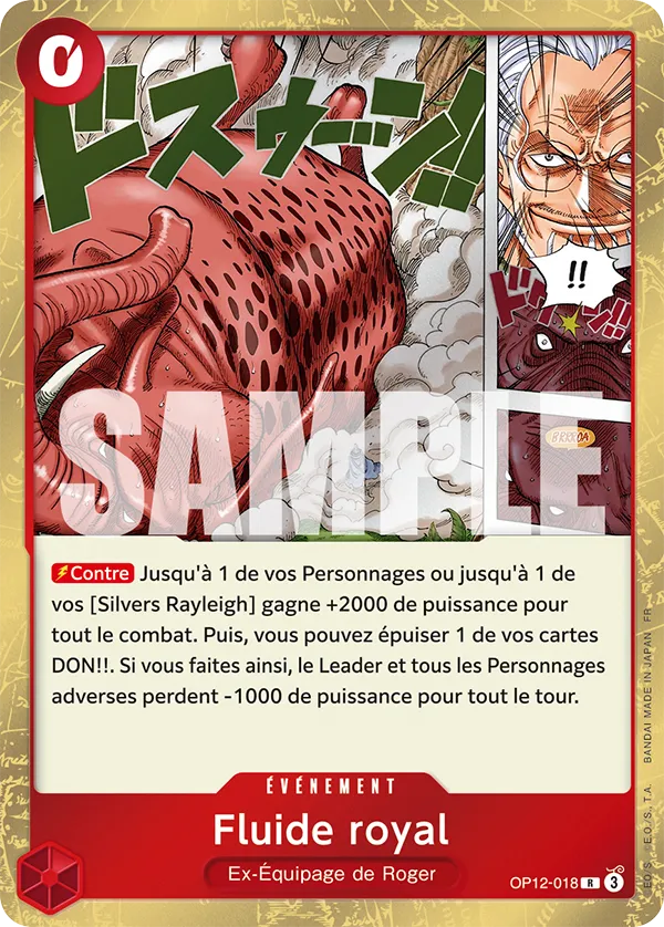 Carte One Piece OP12-018 Fluide royal | LorenZone