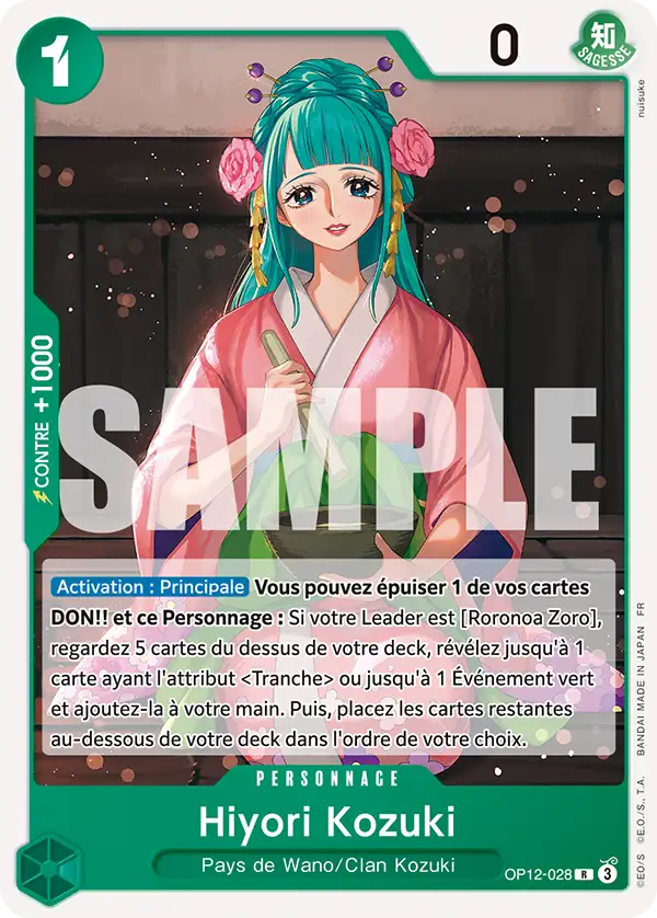 Carte One Piece OP12-028 Hiyori Kozuki | LorenZone