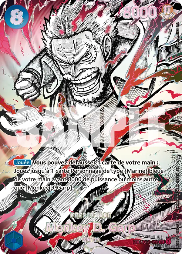 Carte One Piece OP12-056 Monkey D. Garp V3 | LorenZone