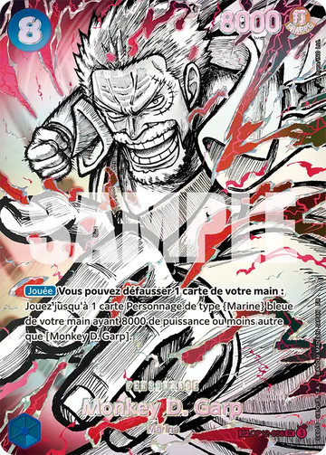 Carte One Piece Monkey D. Garp OP12-056 V3 - Les Guerriers les Plus Puissants au Monde