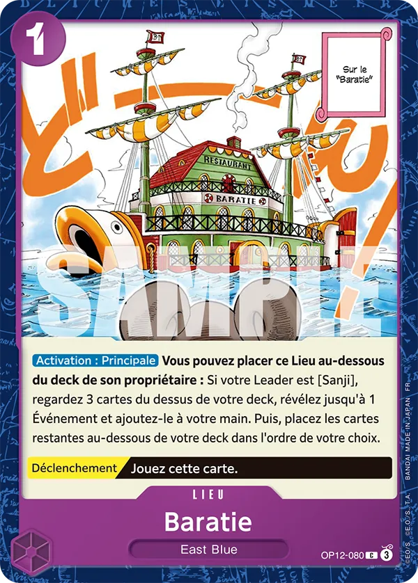 Carte One Piece OP12-080 Baratie | LorenZone