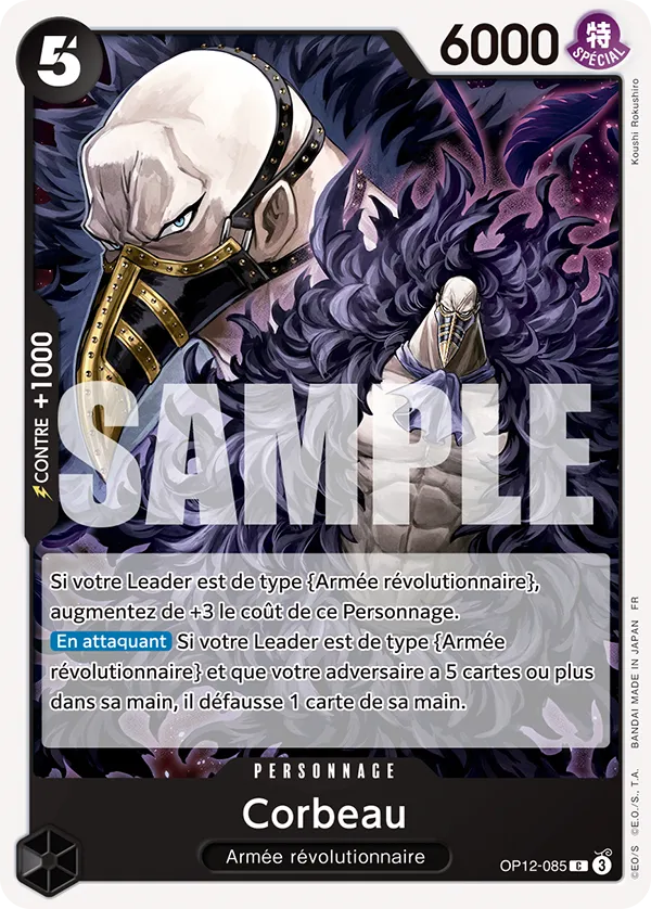 Carte One Piece OP12-085 Corbeau | LorenZone