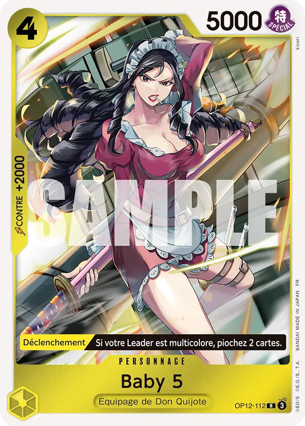 Carte One Piece OP12-112 Baby 5 | LorenZone
