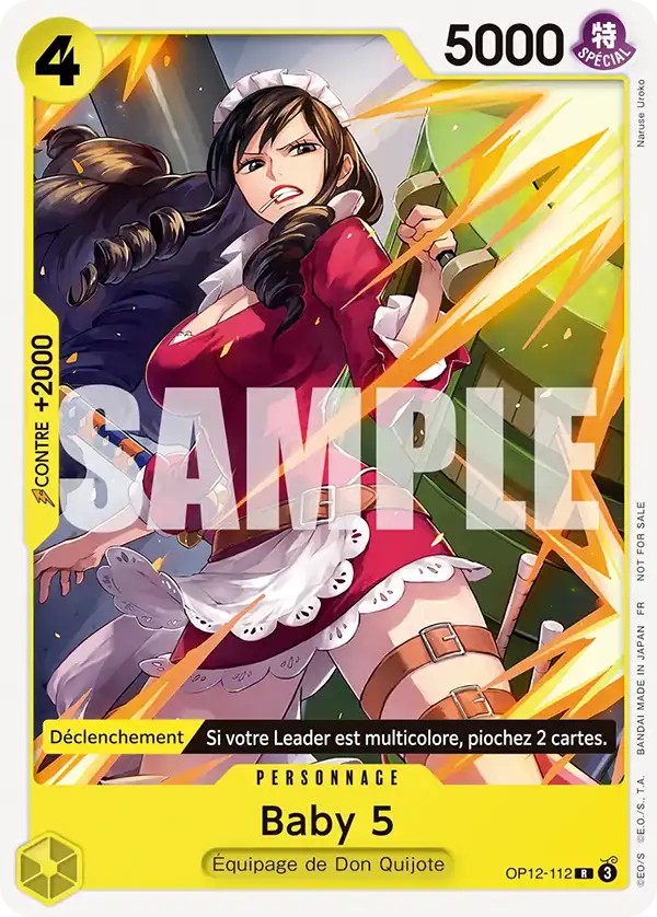 Carte One Piece OP12-112 Baby 5 V2 | LorenZone