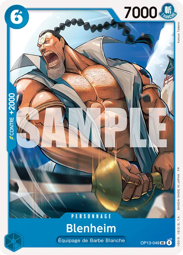 Carte One Piece OP13-049 Blenheim (Tournoi 3e anniversaire) | LorenZone