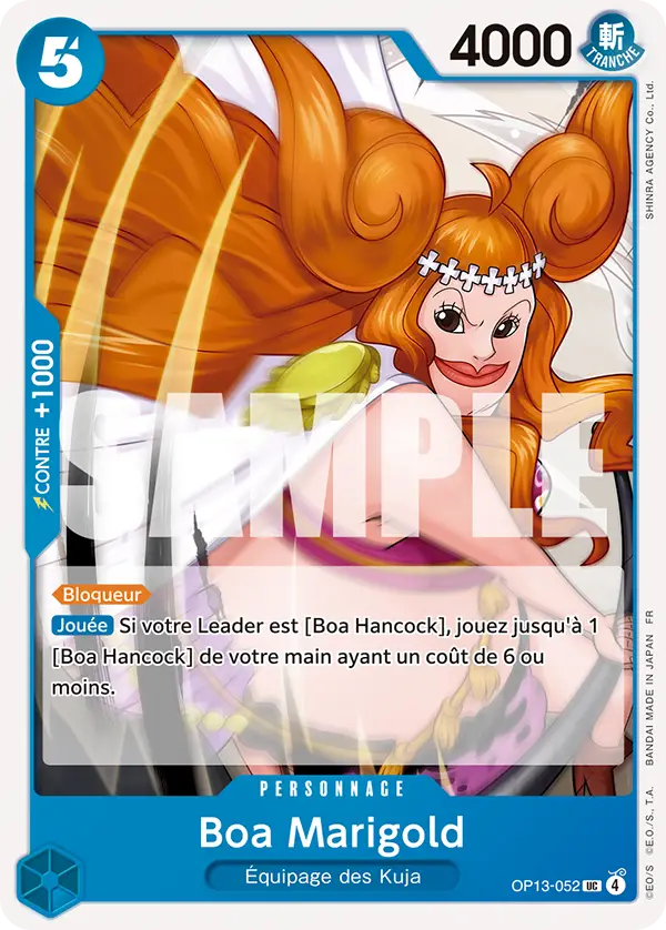Carte One Piece OP13-052 Boa Marigold (Tournoi 3e anniversaire) | LorenZone