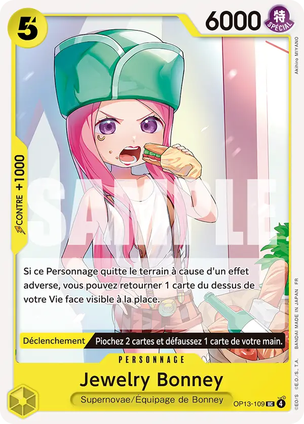 Carte One Piece OP13-109 Jewelry Bonney (Tournoi 3e anniversaire) | LorenZone