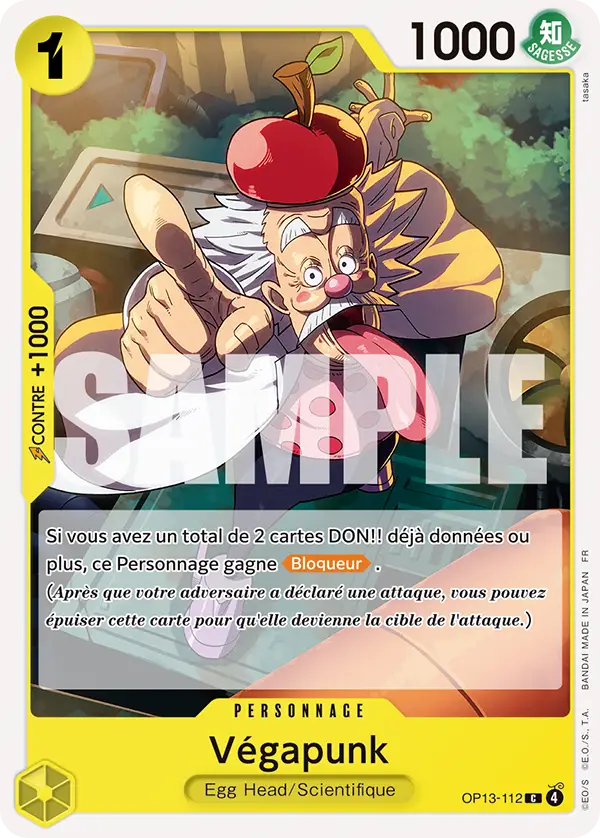 Carte One Piece OP13-112 Végapunk (Tournoi 3e anniversaire) | LorenZone