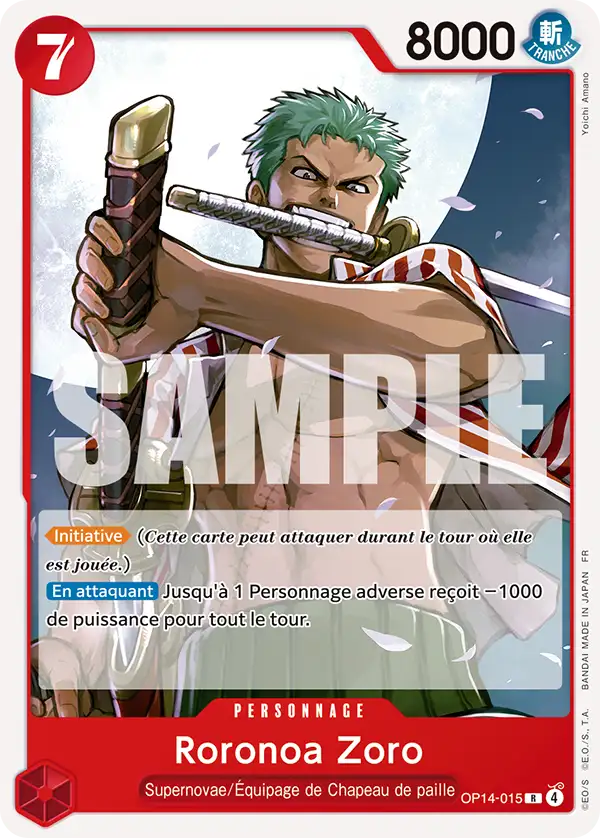 Carte One Piece OP14-015 Roronoa Zoro | LorenZone