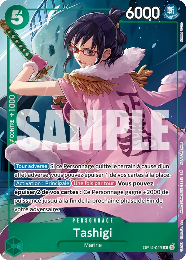 Carte One Piece OP14-029 Tashigi V3 | LorenZone