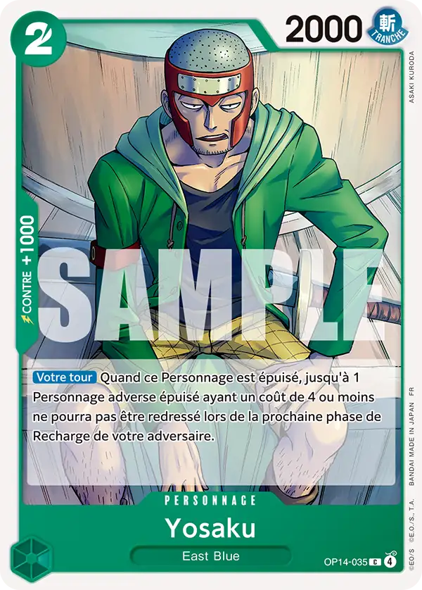 Carte One Piece OP14-035 Yosaku (Événement de sortie) | LorenZone