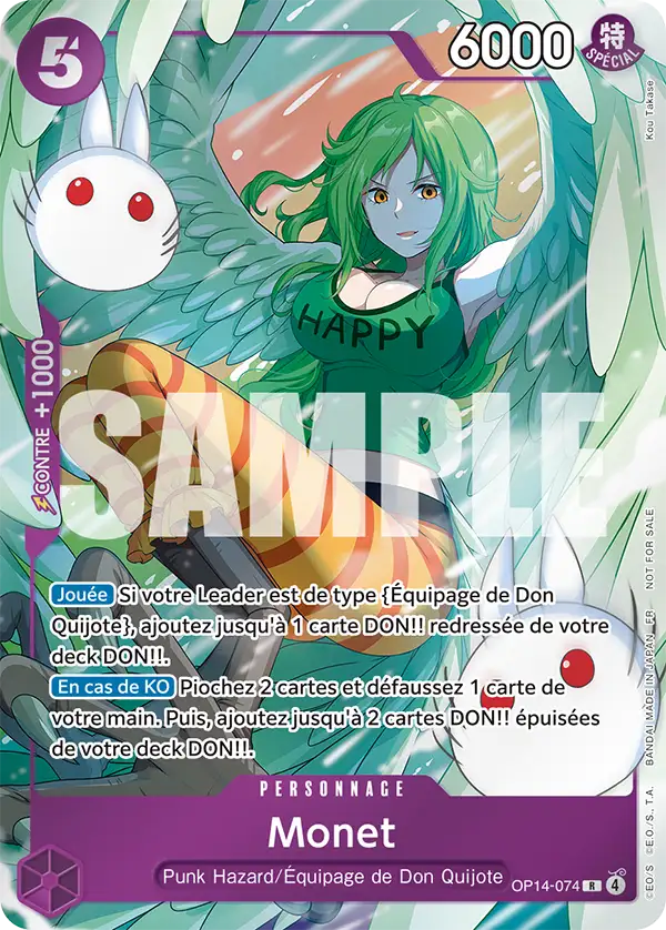 Carte One Piece OP14-074 Monet V2 | LorenZone