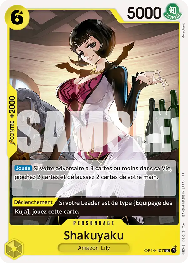 Carte One Piece OP14-107 Shakuyaku (Événement de sortie) | LorenZone
