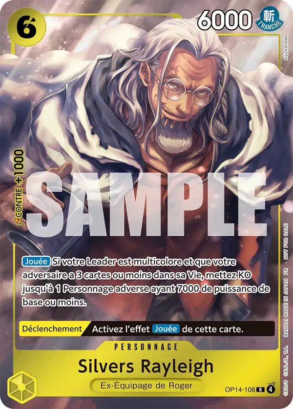 Carte One Piece OP14-108 Silvers Rayleigh V2 | LorenZone