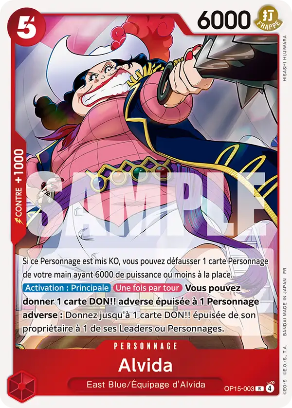 Carte One Piece OP15-003 Alvida V1 | LorenZone