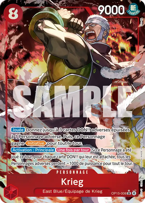 Carte One Piece OP15-008 Krieg V2 | LorenZone