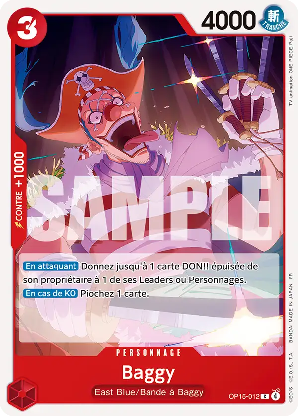 Carte One Piece OP15-012 Baggy | LorenZone