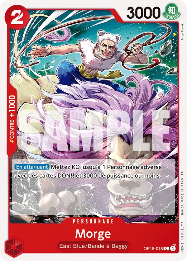 Carte One Piece OP15-018 Morge | LorenZone