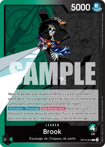 Carte One Piece Brook OP15-022 V1 - Aventure sur l'Île de Dieu