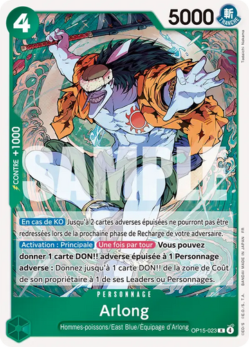 Carte One Piece Arlong OP15-023 - Aventure sur l'Île de Dieu