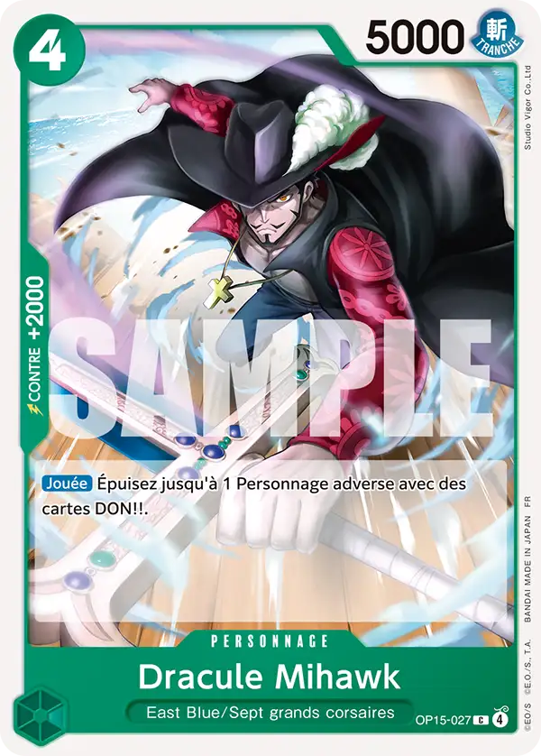 Carte One Piece OP15-027 Dracule Mihawk | LorenZone