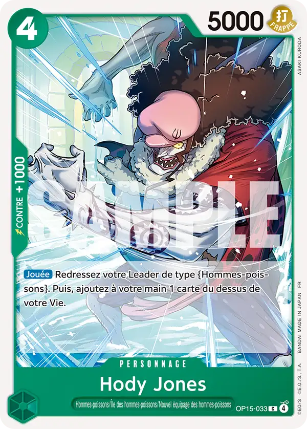 Carte One Piece OP15-033 Hody Jones | LorenZone