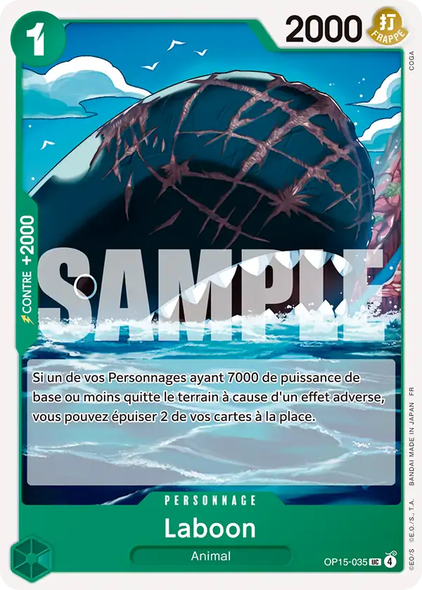 Carte One Piece OP15-035 Laboon | LorenZone