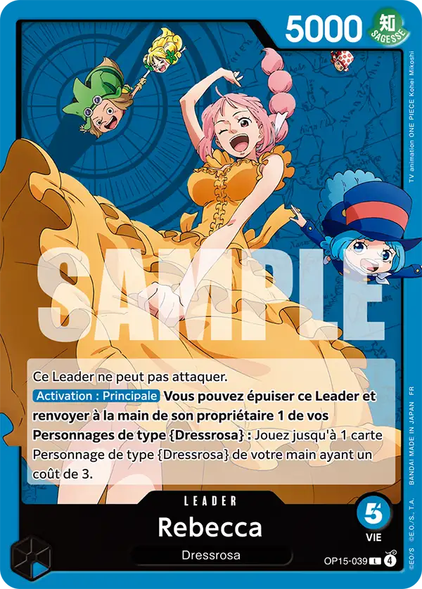 Carte One Piece OP15-039 Rebecca V1 | LorenZone