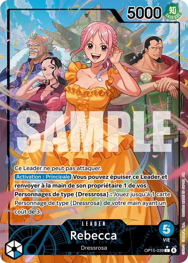 Carte One Piece OP15-039 Rebecca V2 | LorenZone