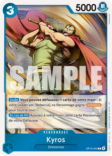 Carte One Piece Kyros OP15-042 - Aventure sur l'Île de Dieu