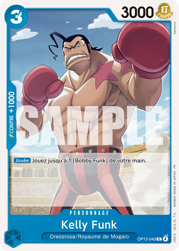 Carte One Piece OP15-043 Kelly Funk | LorenZone