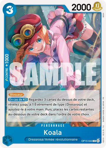 Carte One Piece Koala OP15-044 - Aventure sur l'Île de Dieu