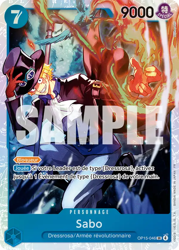 Carte One Piece OP15-046 Sabo V1 | LorenZone