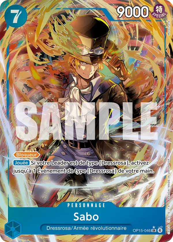 Carte One Piece OP15-046 Sabo V2 | LorenZone