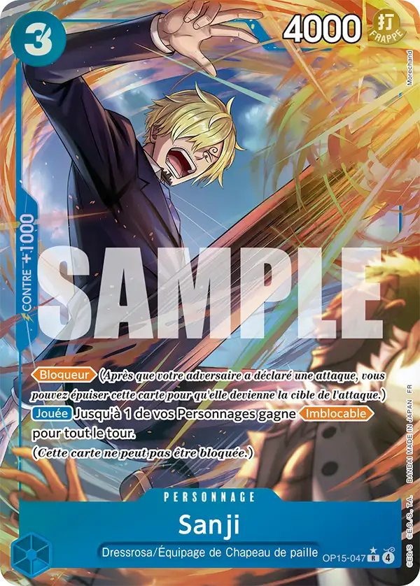 Carte One Piece OP15-047 Sanji V2 | LorenZone