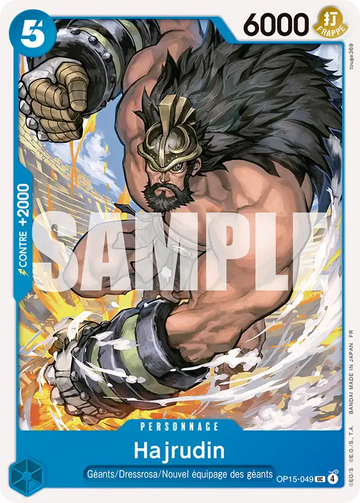 Carte One Piece Hajrudin OP15-049 - Aventure sur l'Île de Dieu