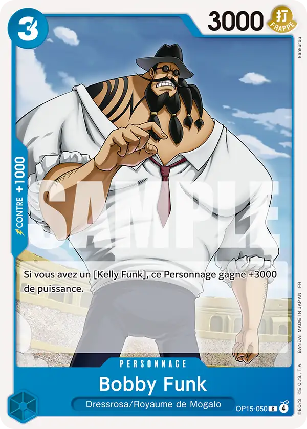 Carte One Piece OP15-050 Bobby Funk | LorenZone