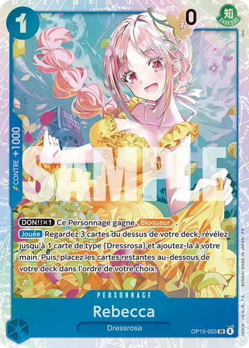 Carte One Piece Rebecca OP15-053 V1 - Aventure sur l'Île de Dieu