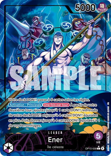 Carte One Piece Ener OP15-058 V2 - Aventure sur l'Île de Dieu
