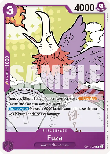 Carte One Piece Fuza OP15-070 - Aventure sur l'Île de Dieu