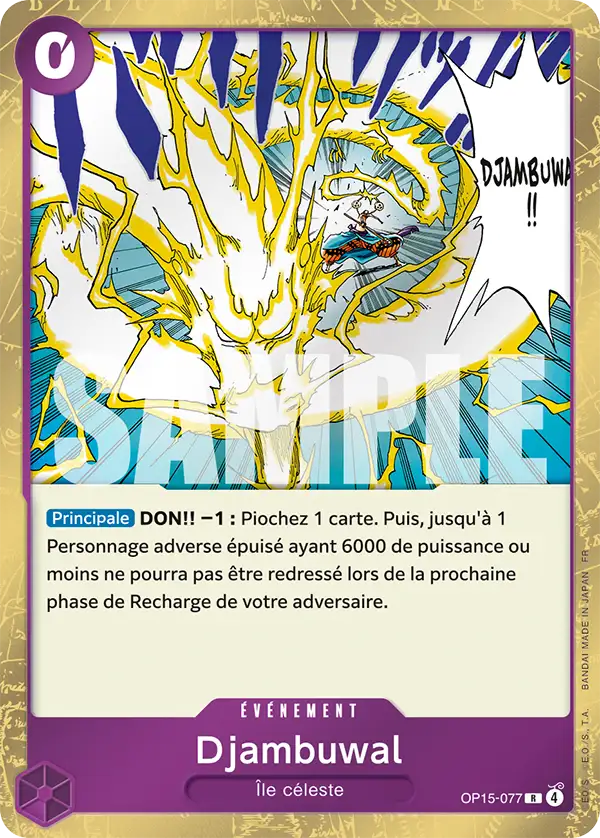 Carte One Piece OP15-077 Djambuwal V1 | LorenZone